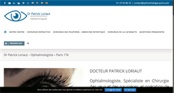 Desktop Screenshot of ophtalmologie-paris.com